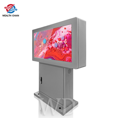 Resolutie 9/16 van Grey Outdoor Digital Signage Kiosk 1080P 4K LCD Vertoning