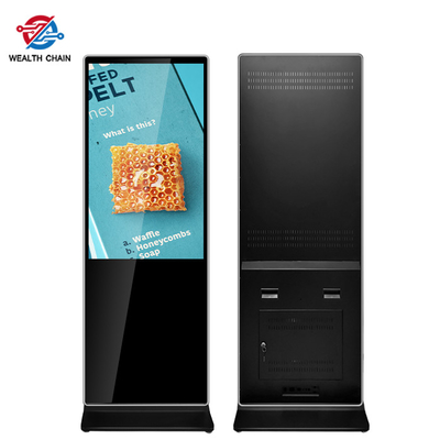 Binnen Verticale LCD Kiosk Multitaal AC 100V-240V 43“ 49“ 55“