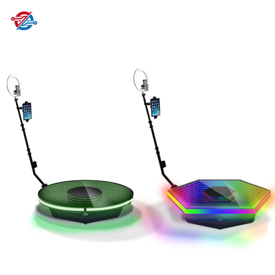 Led Spiegelglas Intelligente Afstandsbediening Rgb Licht Slow Motion Roterende 360 ​​Photo Booth