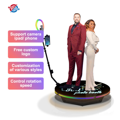 Telefoon App 360 Photo Booth Platform Automatisch Bevorderen Relatie Roterende Spinner