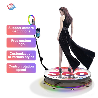 360 Wedding Photo Booth-platform Bevorder relatie Automatische roterende spinner