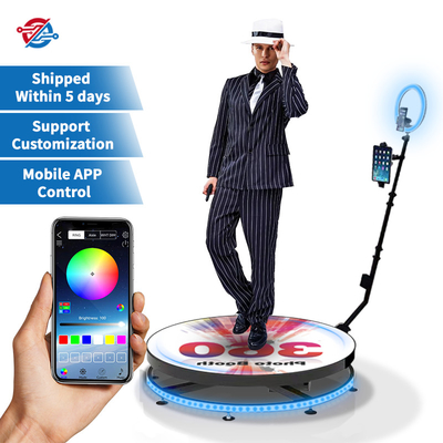 Video Spin Selfie Platform 360 Automatische Photo Booth met roterende standaard