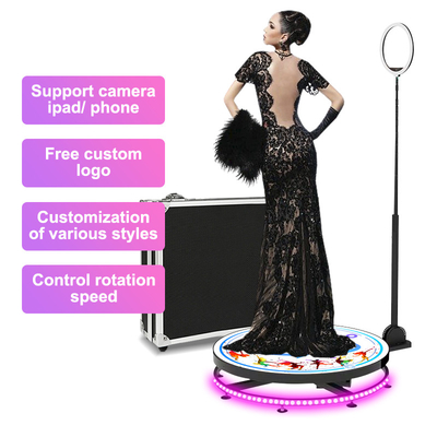Automatische 360 ​​roterende Photo Booth Led-camera Draai rond Photo Booth