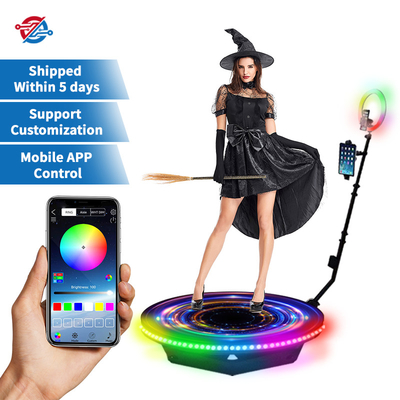 Automatic Spin 360 Photo Booth Fill Light Machine Camera Ipad Selfie Video Gratis accessoires