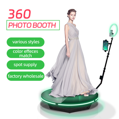 RGB Draadloze Videomachine van Selfie van de 360 Fotocabine van het glasplatform voor Huwelijksclub