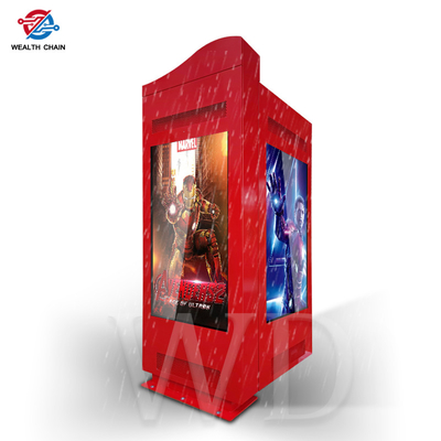 Aangepaste vorm Antiexplosie 55“ LCD Openlucht Digitale Signage Kiosk voor Reclame
