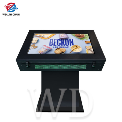 Bevindende Zwarte Digitale Totem buiten Gebruik 43“ met 2K LCD &amp; Antiglansglas